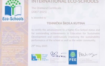 Susret međunarodnih Ekoškola Republike Hrvatske – Tehnička škola Kutina Dijamantni status 3